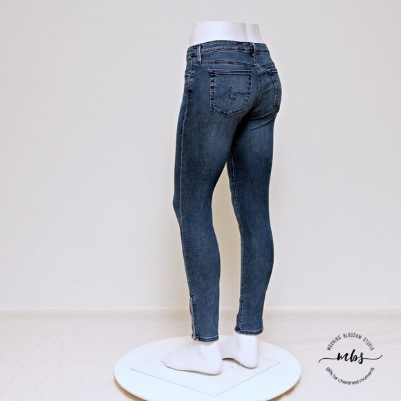 AG Adriano Goldschmied Low Waist Zip Up Legging Ankle Skinny Jeans - Picture 3 of 9